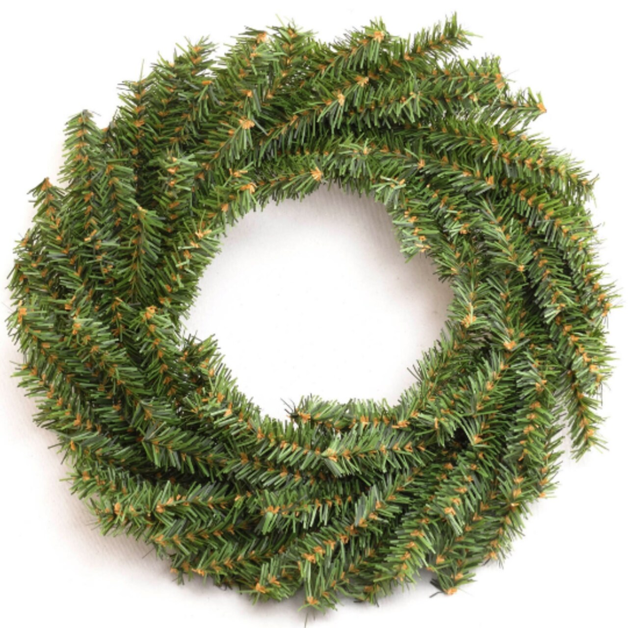 Canadian Pine Wreath with 120 Lifelike Green Tips | 12" Wide | Indoor/Outdoor Use | Holiday Xmas Accents | Christmas Wreaths | Home & Office Decor
